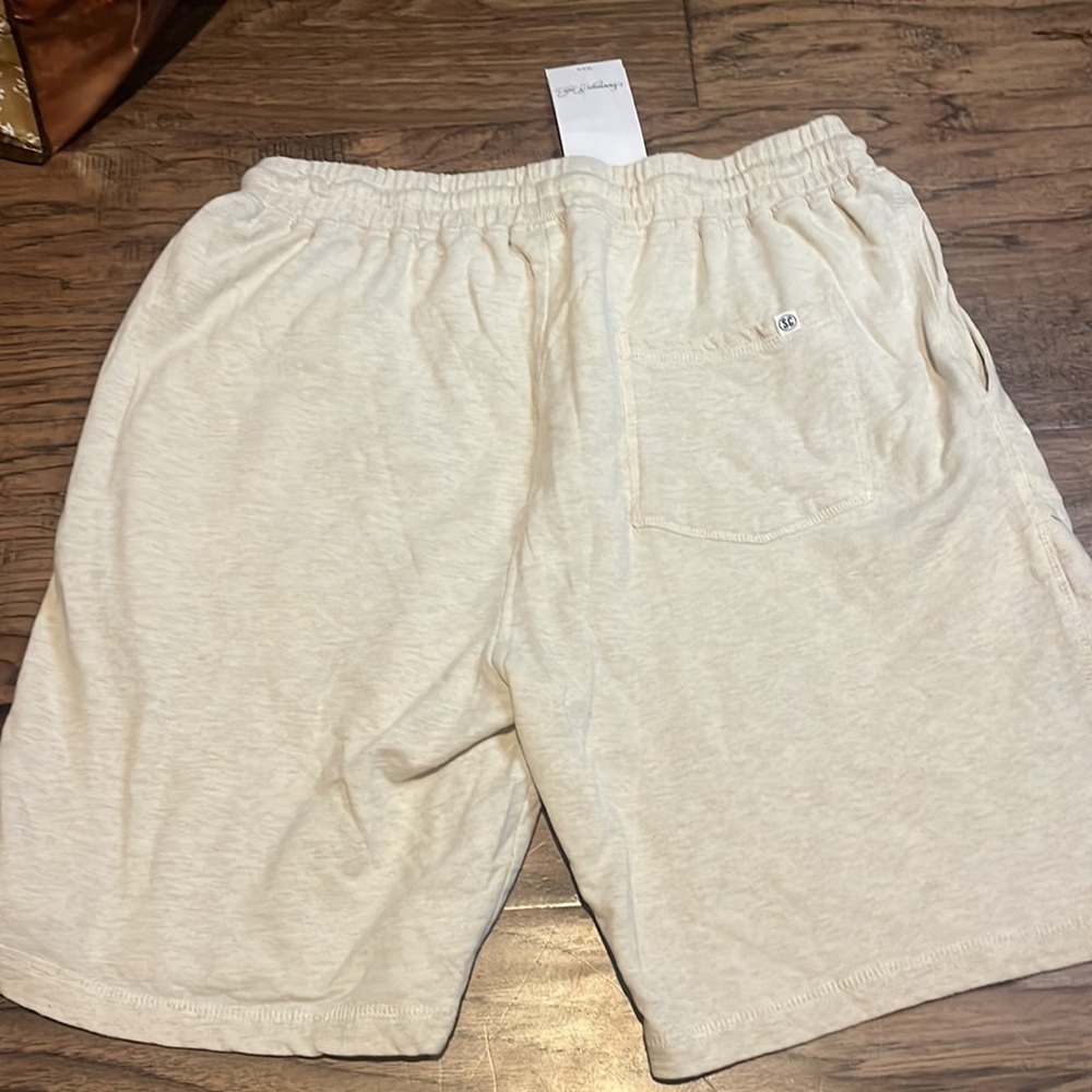 Soverign Code Oatmeal Color Cotton Drawstring Shorts size Large - Picture 6 of 8